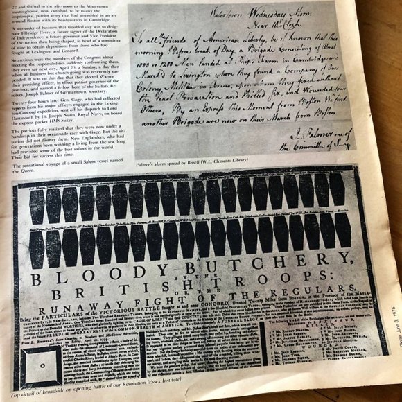 The Boston Globe Nation's 200th Anniversary Battle of Bunker Hill, Magazine 1975 - Picture 7 of 7